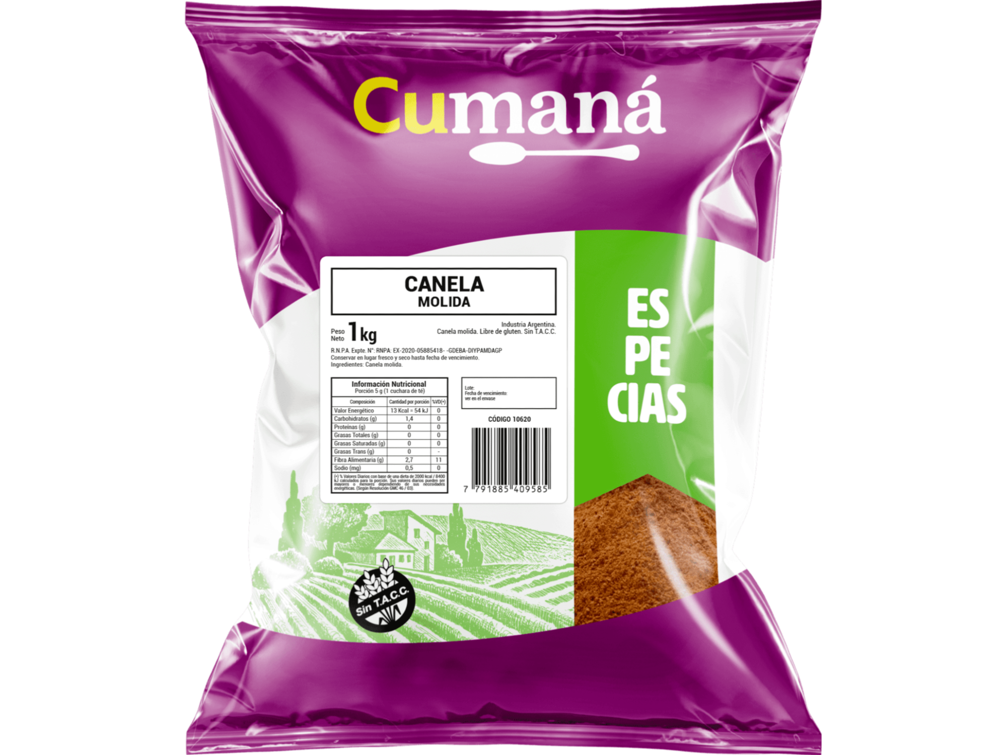 CANELA MOLIDA CUMANA 1KG