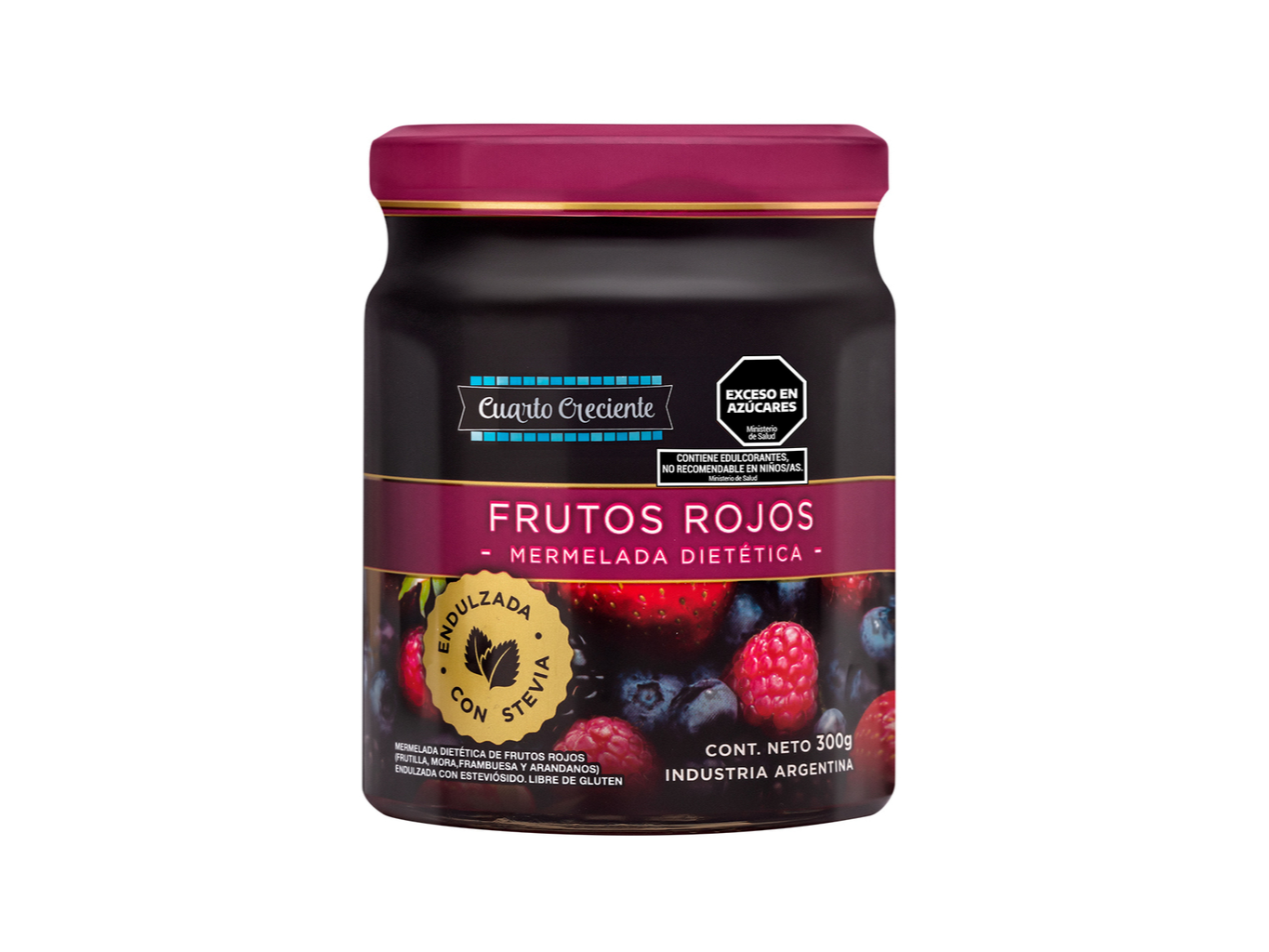 MERMELADA STEVIA FRUTOS ROJOS 280G