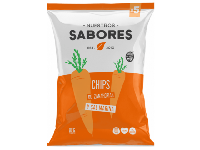 CAJA X 18 UN DE CHIP ZANAHORIA 80G