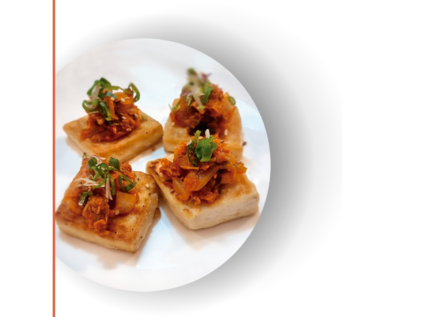 2.Tofu Kimchi /두부김치 x 4 piezas