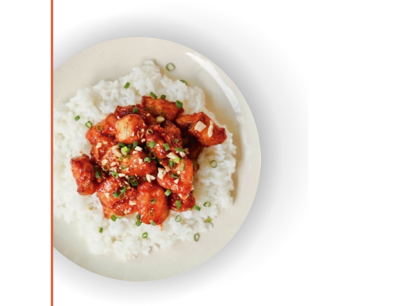 24. Pollo gangjeong con arroz