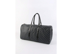 BOLSO DE VIAJE ESTAMPADO NEGRO