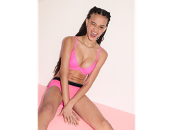 LOGO MESH SHORT PANTY Radiant Rose