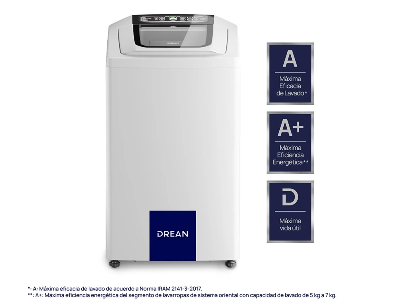 Lavarropas 6.5kg - Dream