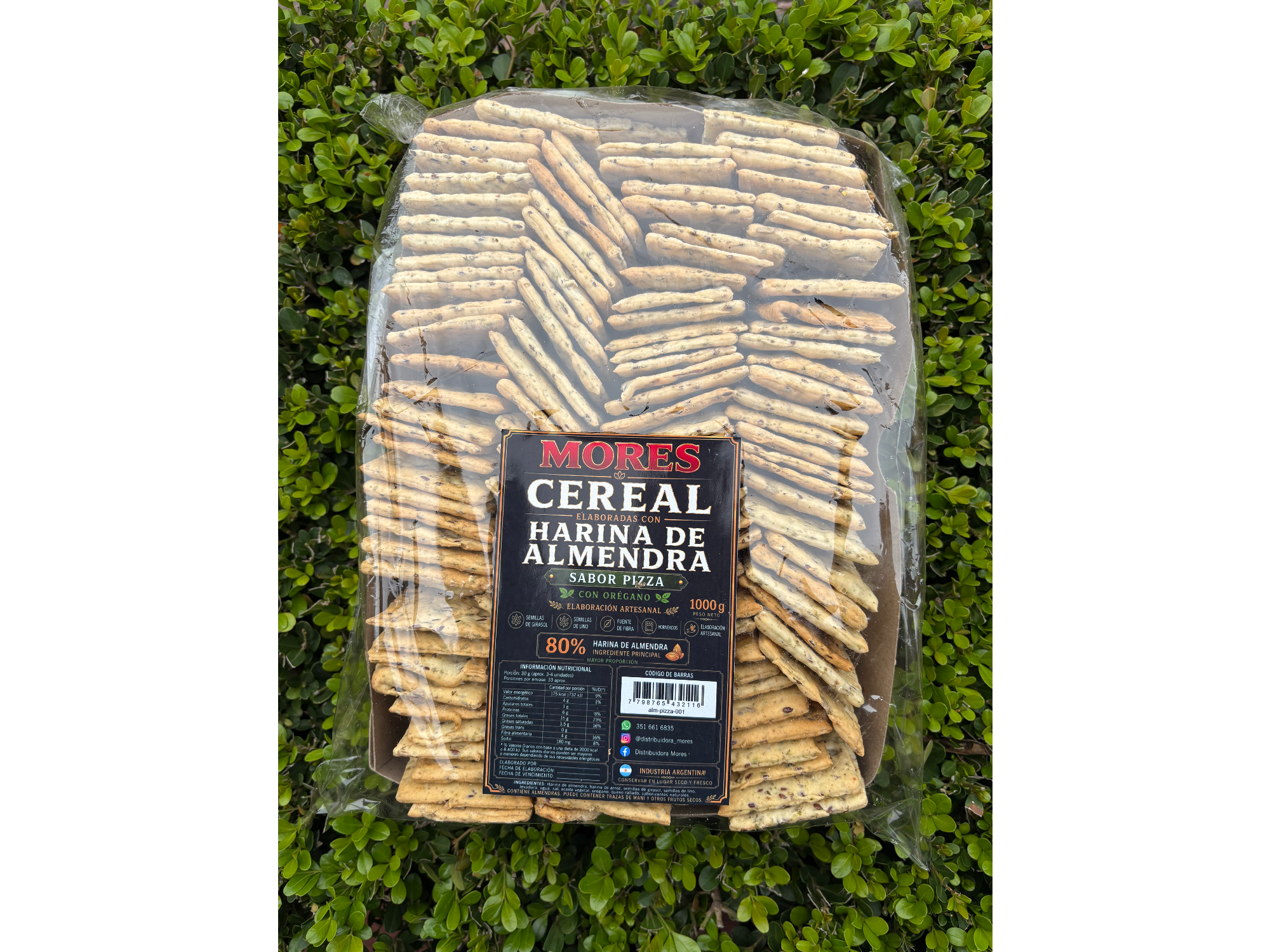 Chalitas de almendras sabor pizza