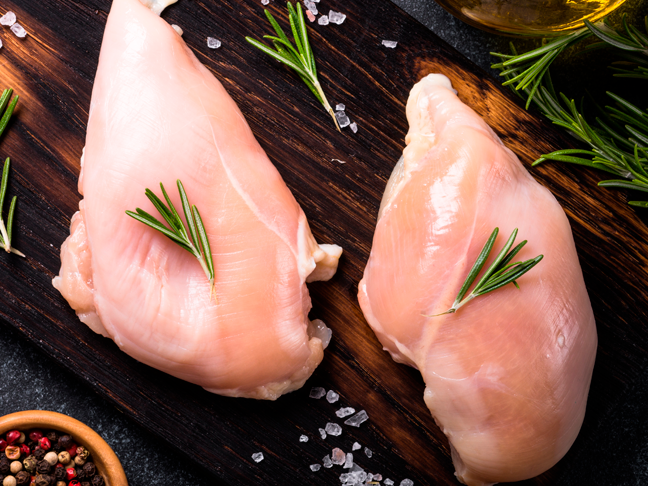 Pechuga sin piel y sin hueso x Kg