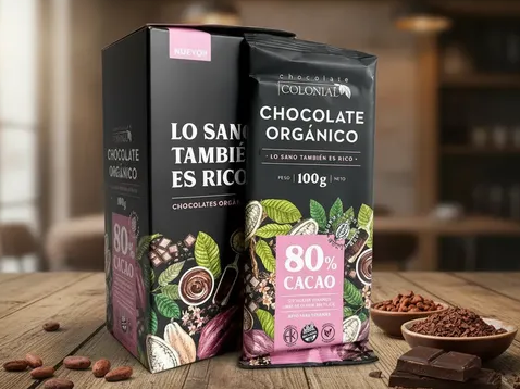 Tableta orgánica 80% cacao