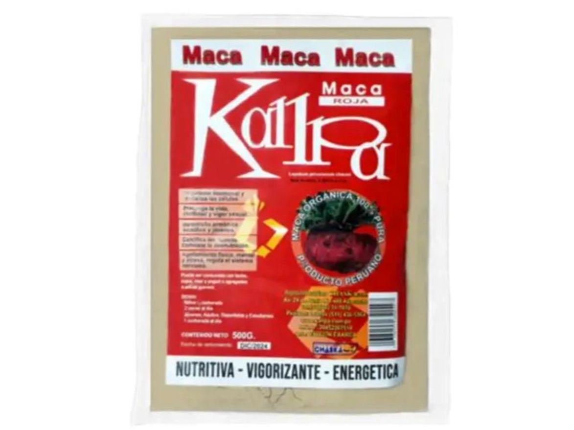 Maca roja peruana kallpa 500gr