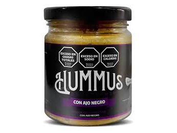 Hummus de garbanzo ajo negro