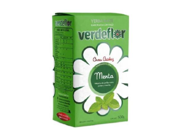 Yerba verde flor menta