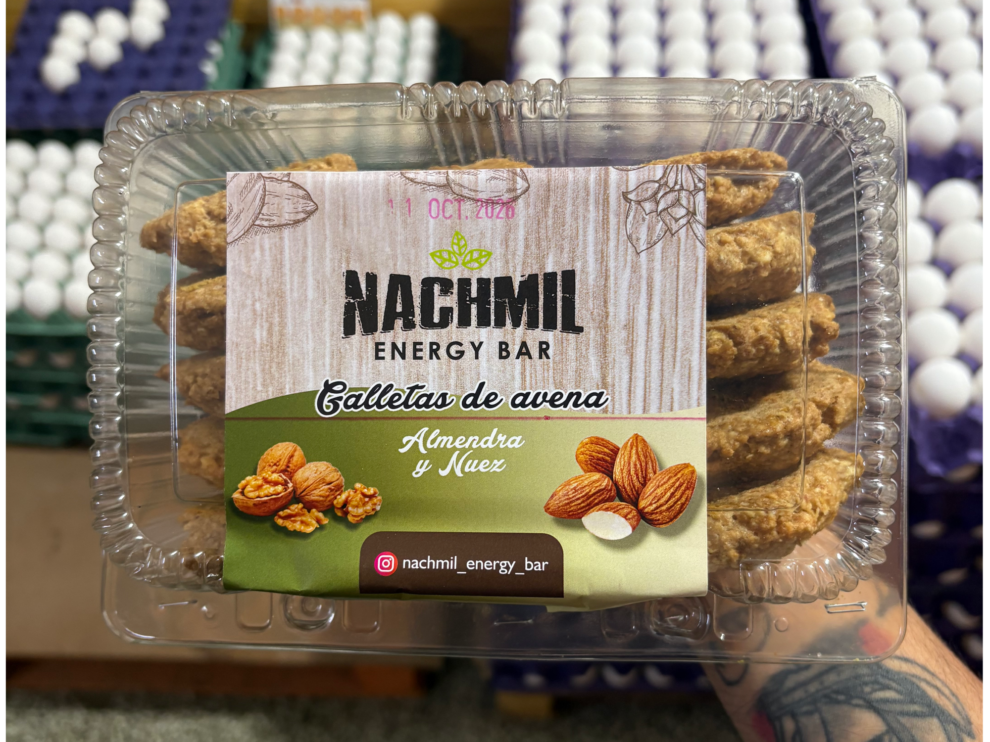 Cookies saludables (avena con nuez y almendras)