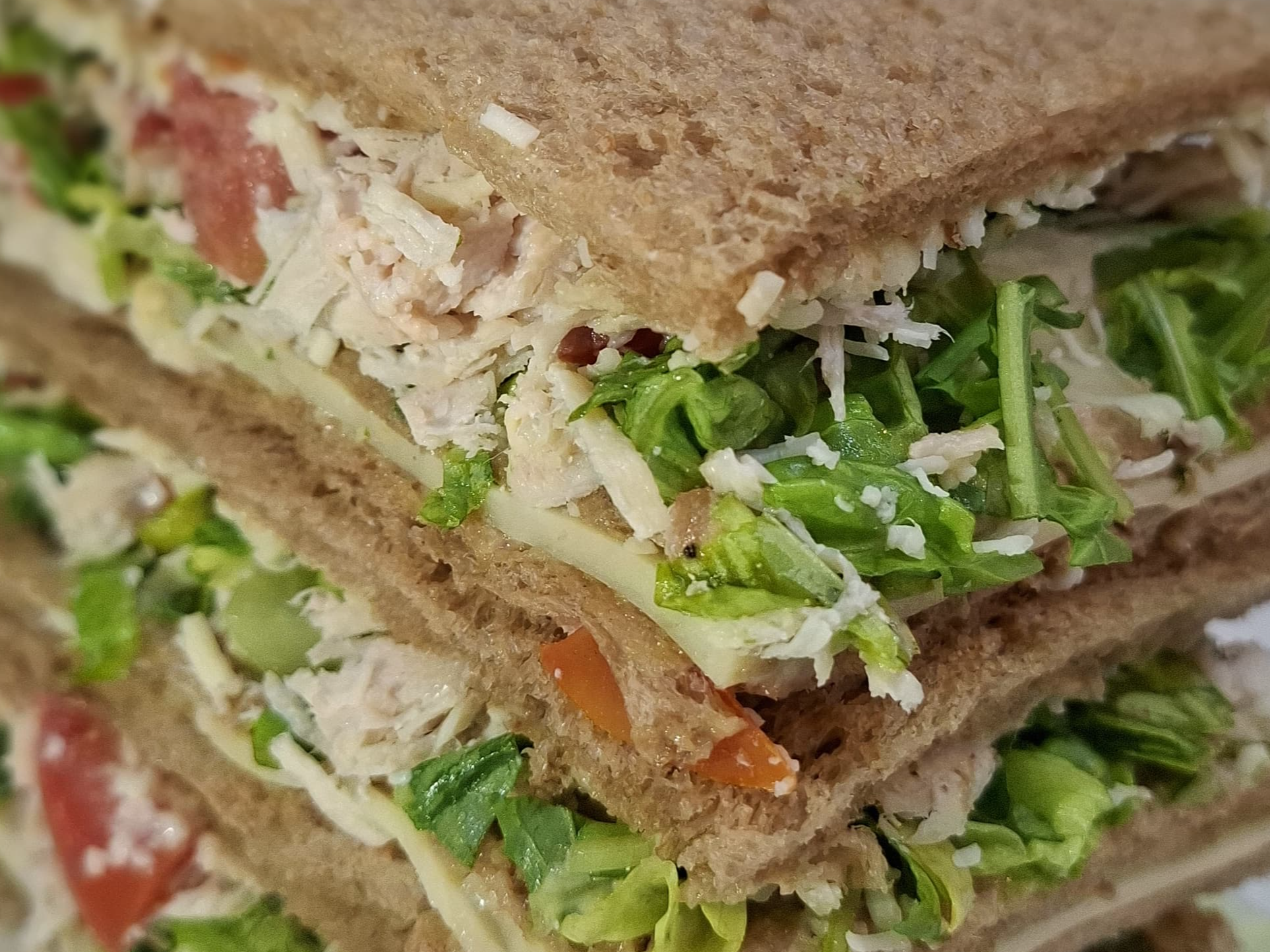 Pollo Cesar (hojas verdes, parmesano y salsa cesar)