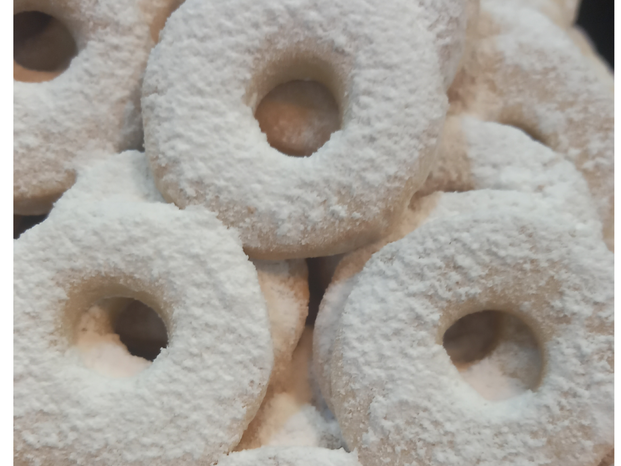 Roscas con azucar impalpable