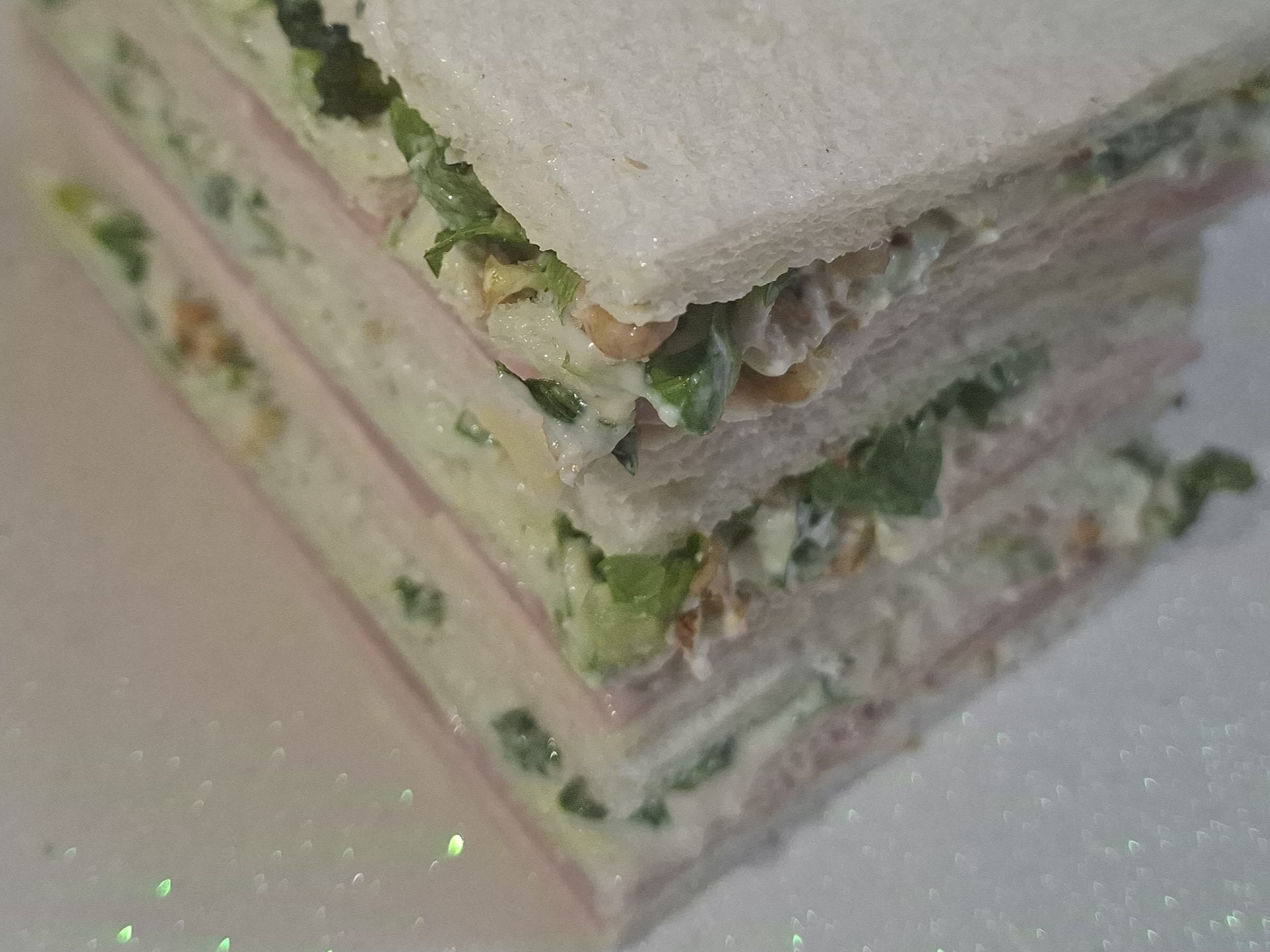 Jamón cocido, roquefort ,apio y nuez