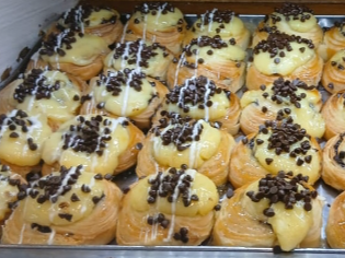 Espiral de manteca con chips chocolate