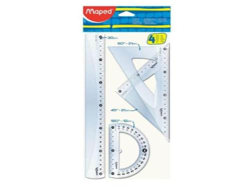 Juego De Geometria Maped 4 piezas 30 Cm
