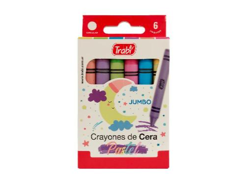 Crayones Trabi Pastel X 6