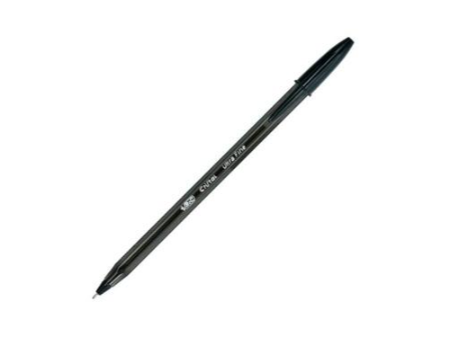 Boligrafo Lapicera Escolar Bic Cristal Ultrafina 0.7 Suave Negra
