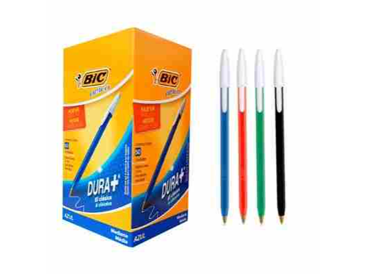 Boligrafo Lapicera Escolar Bic Trazo Grueso 1 mm.