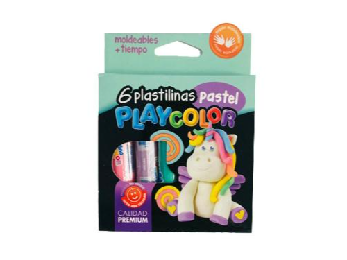 Plastilina Playcolor Pastel x 6 Barras