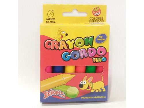 Crayones Señorita X 6 Jumbo Fluor