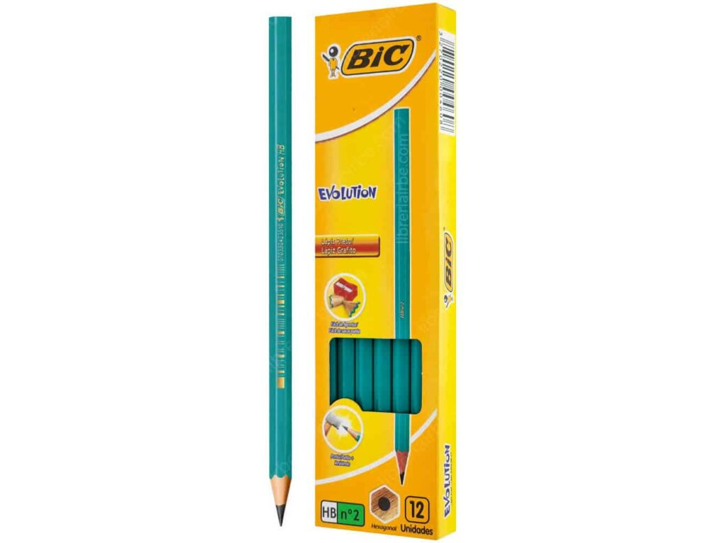 Lapiz Negro de Grafito Bic Evolution