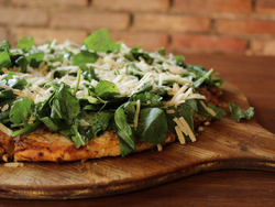 Rúcula y jamón crudo individual