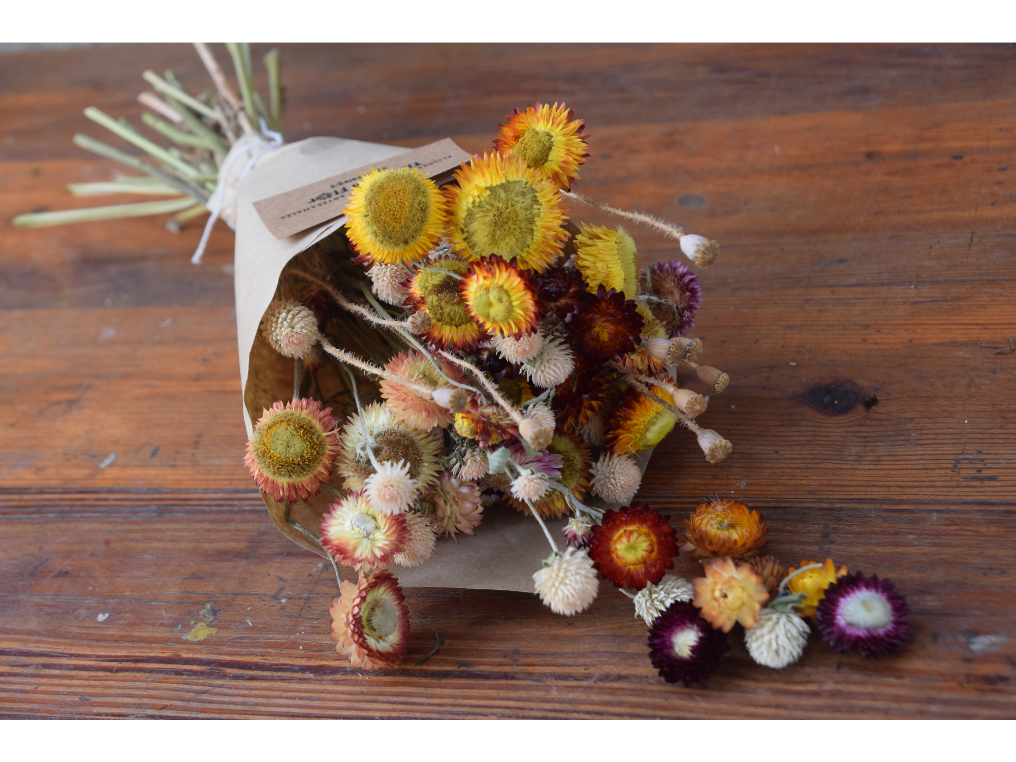 Ramo de flores secas