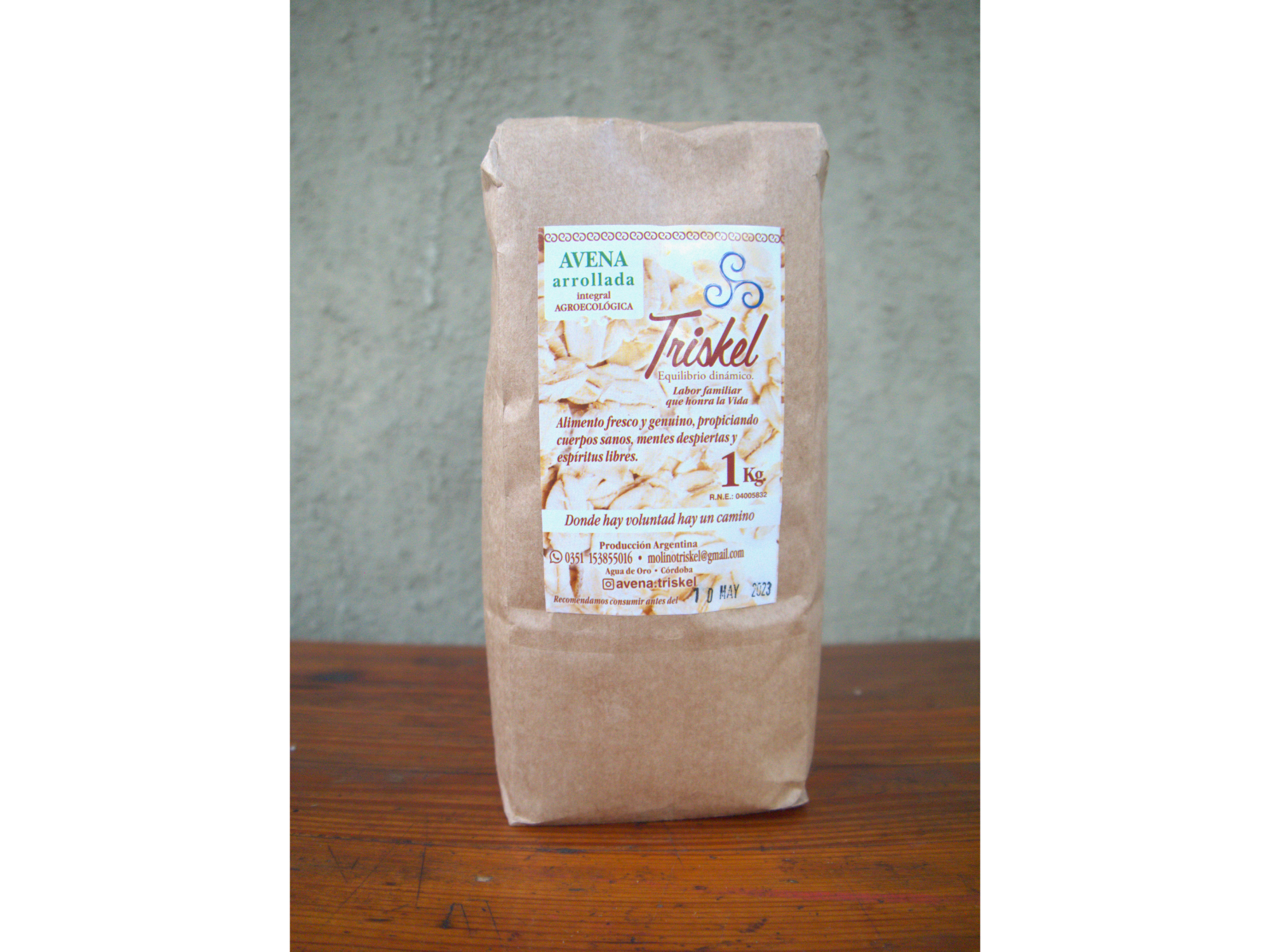 Avena Arrollada Agroecológica x medio kilo ´´Triskel´