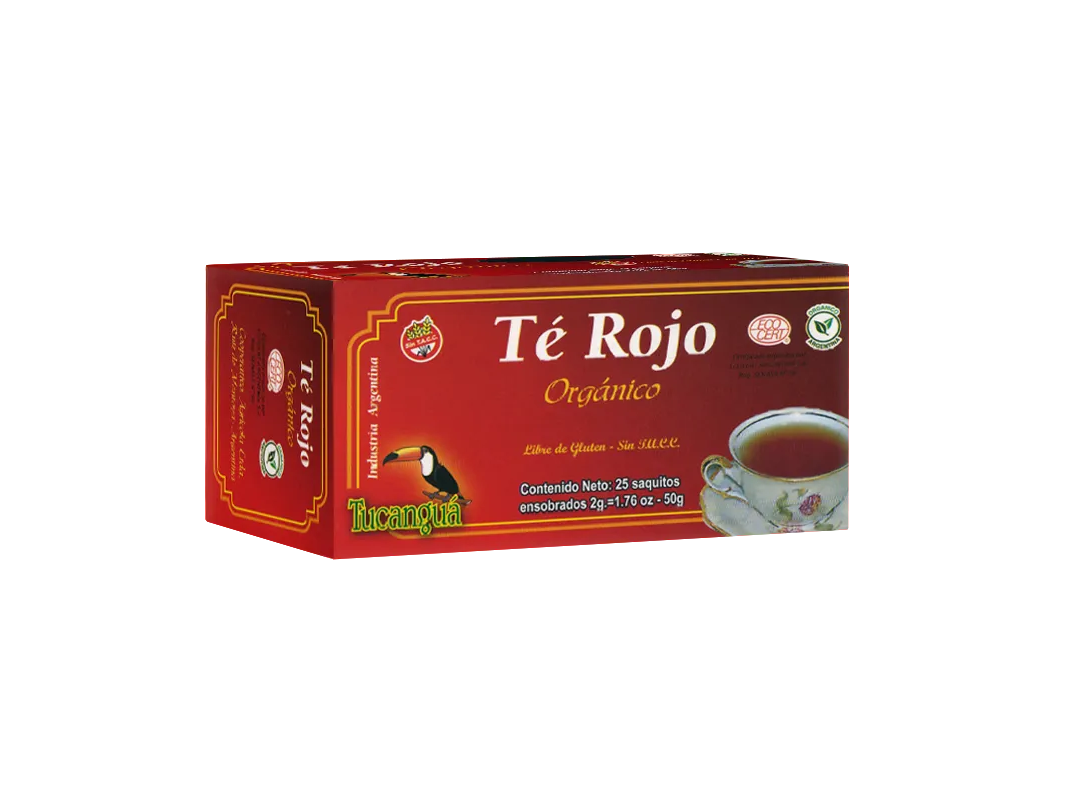 Te Rojo orgánico Tucanguá(25 saquitos)