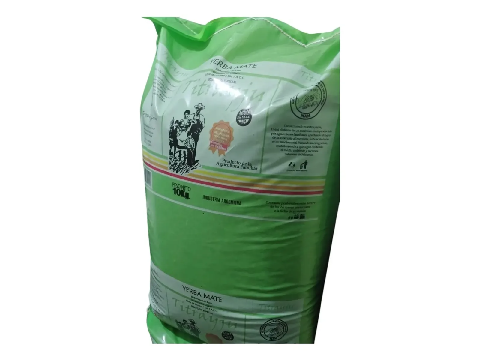 Bolsa 10 kilos yerba canchada Titrayju