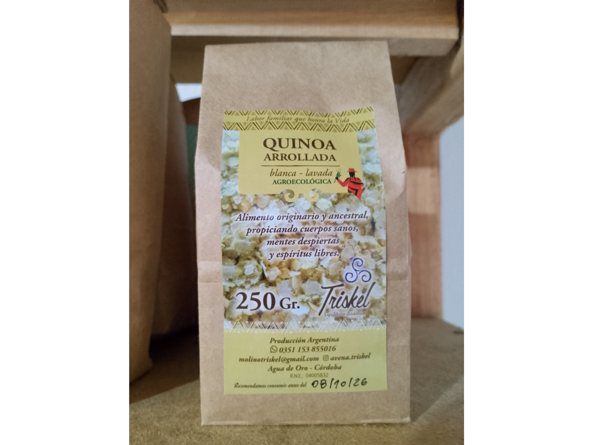 Quinoa Arrollada x250 gr Triskel