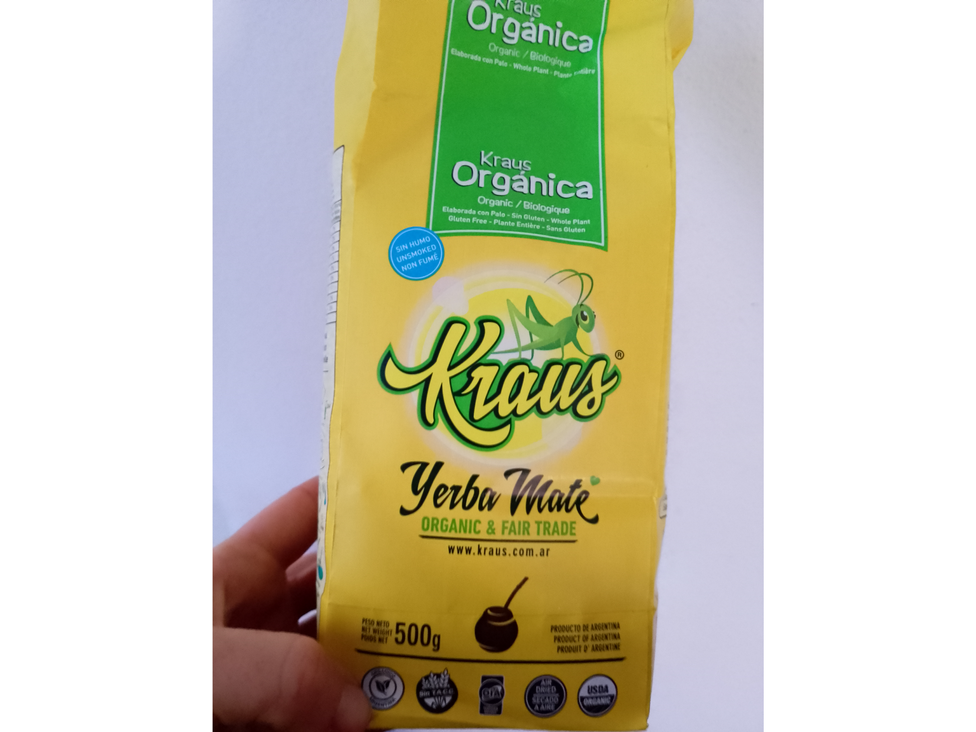 Yerba Krauss orgánica x 500gr