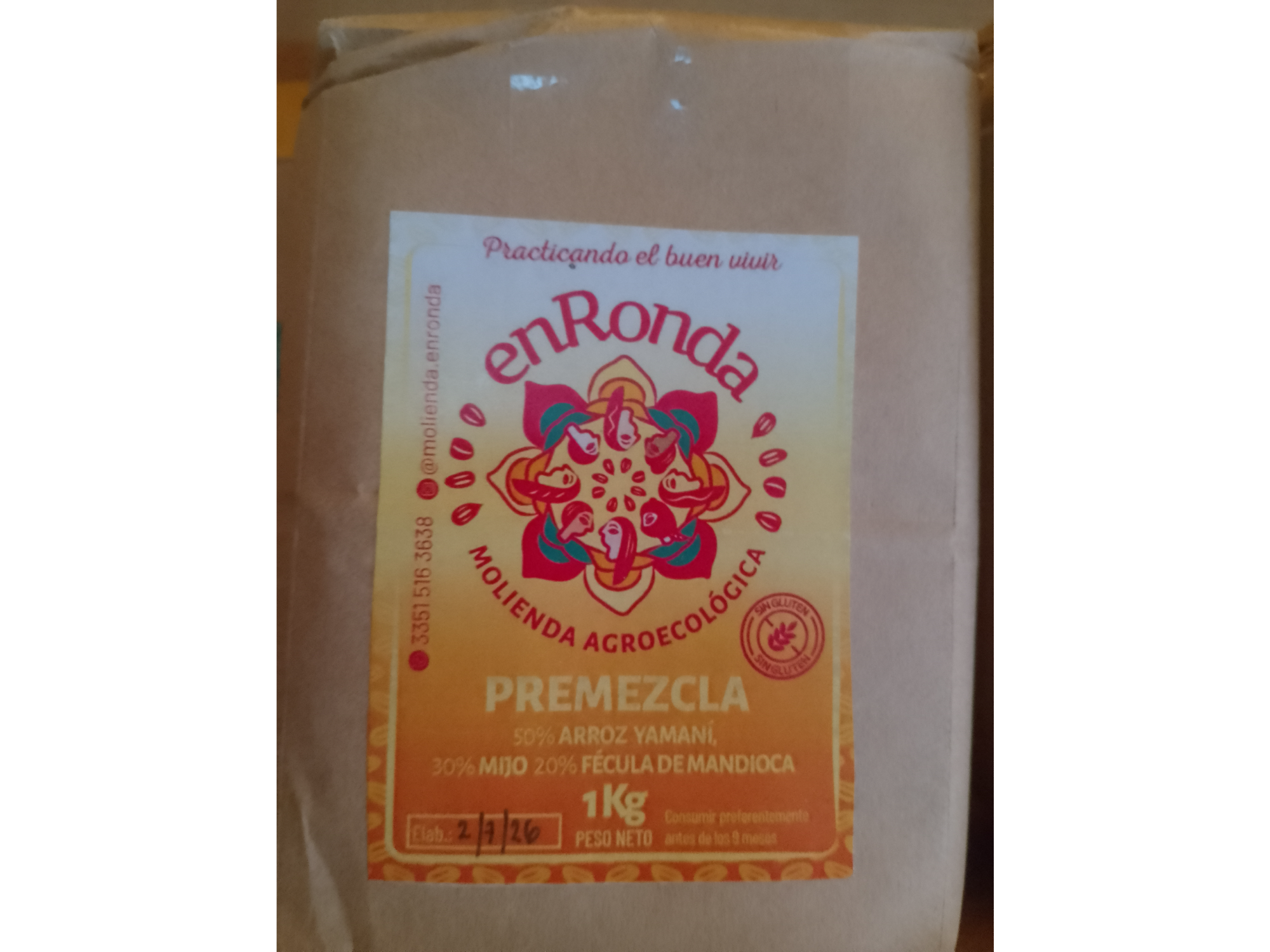 Premezcla (mijo, yamani y mandioca)