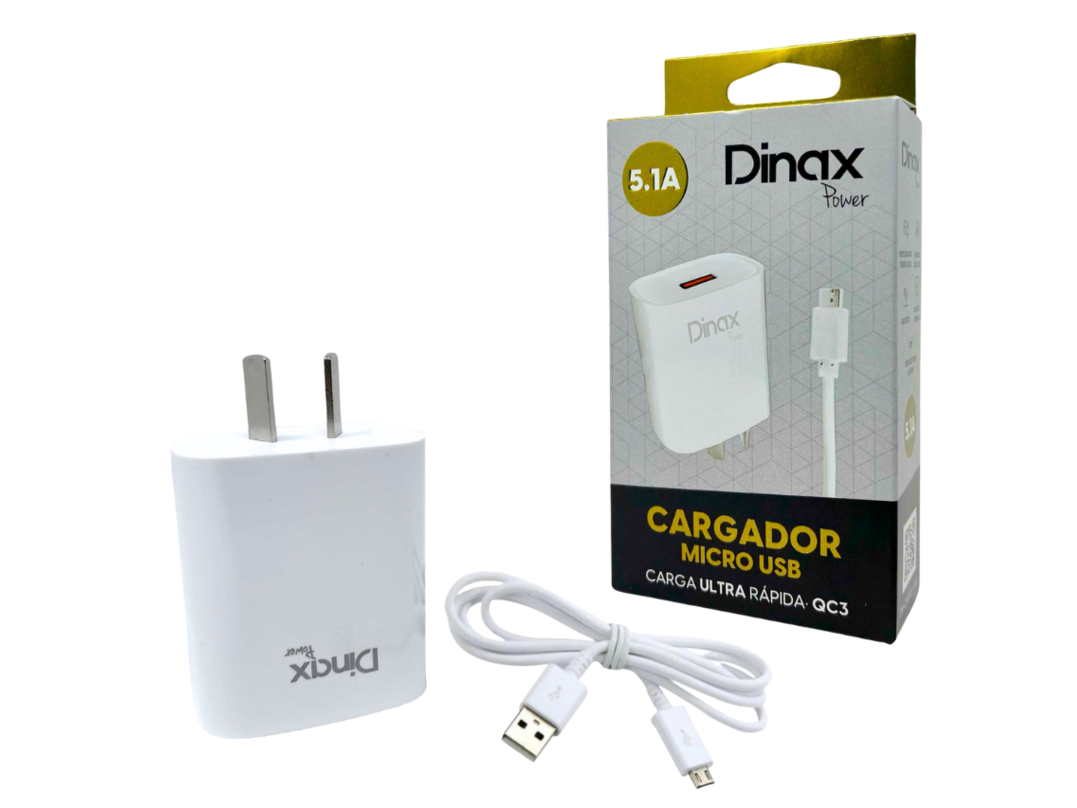 CARGADOR MICRO USB V8 DINAX 5.1A