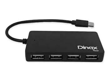 HUB USB HEMBRA 4 PUERTOS TIPO C MACHO