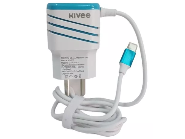 CARGADOR TIPO C KIVEE 3.1A
