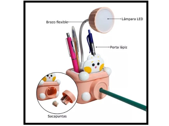 LAMPARA KIDS GATO SACAPUNTAS
