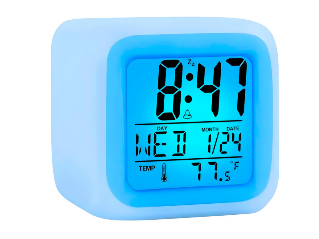 RELOJ DESPERTADOR DINAX CUBO