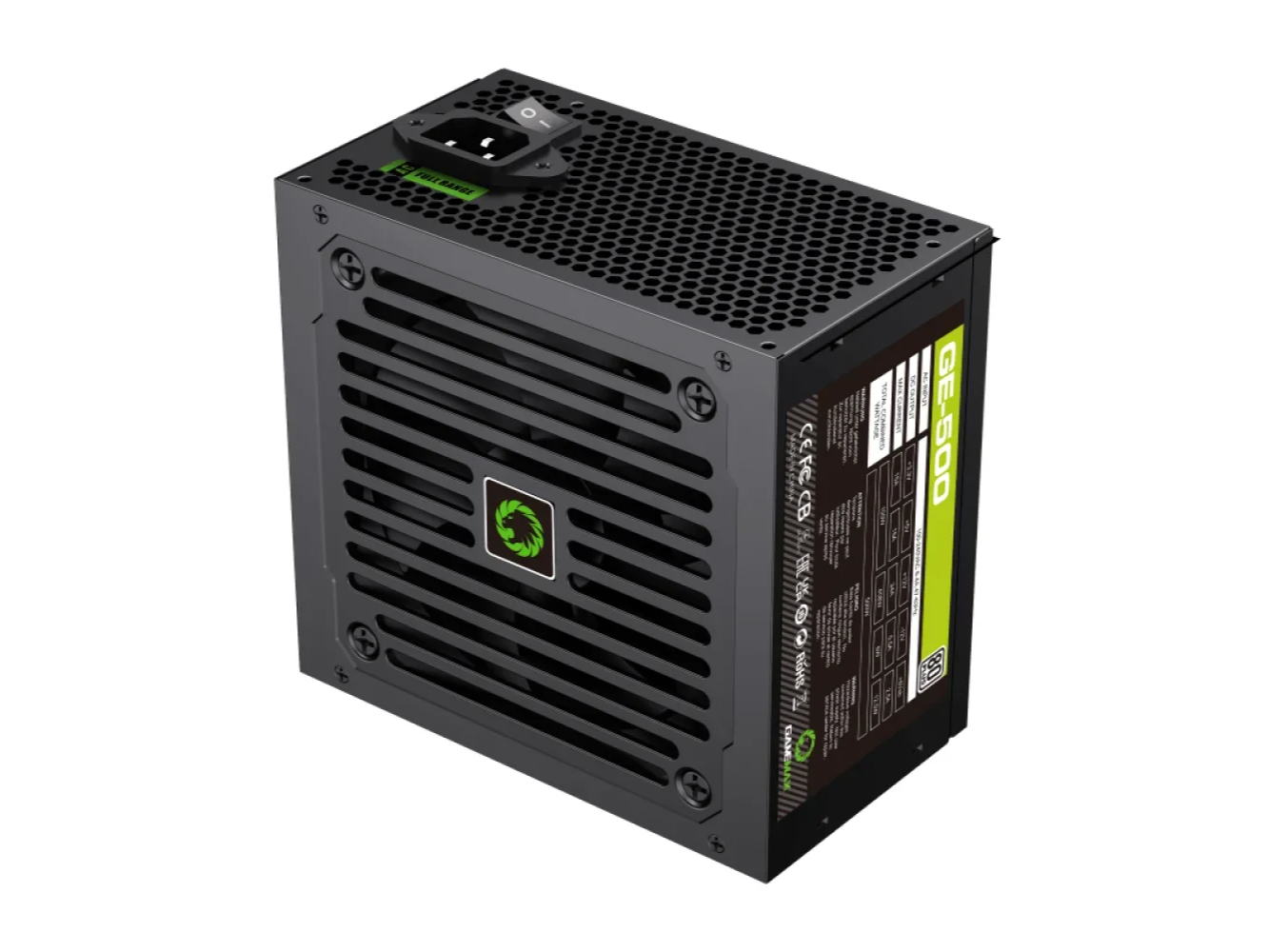 FUENTE ATX 500W GAMEMAX 80 PLUS GE-500