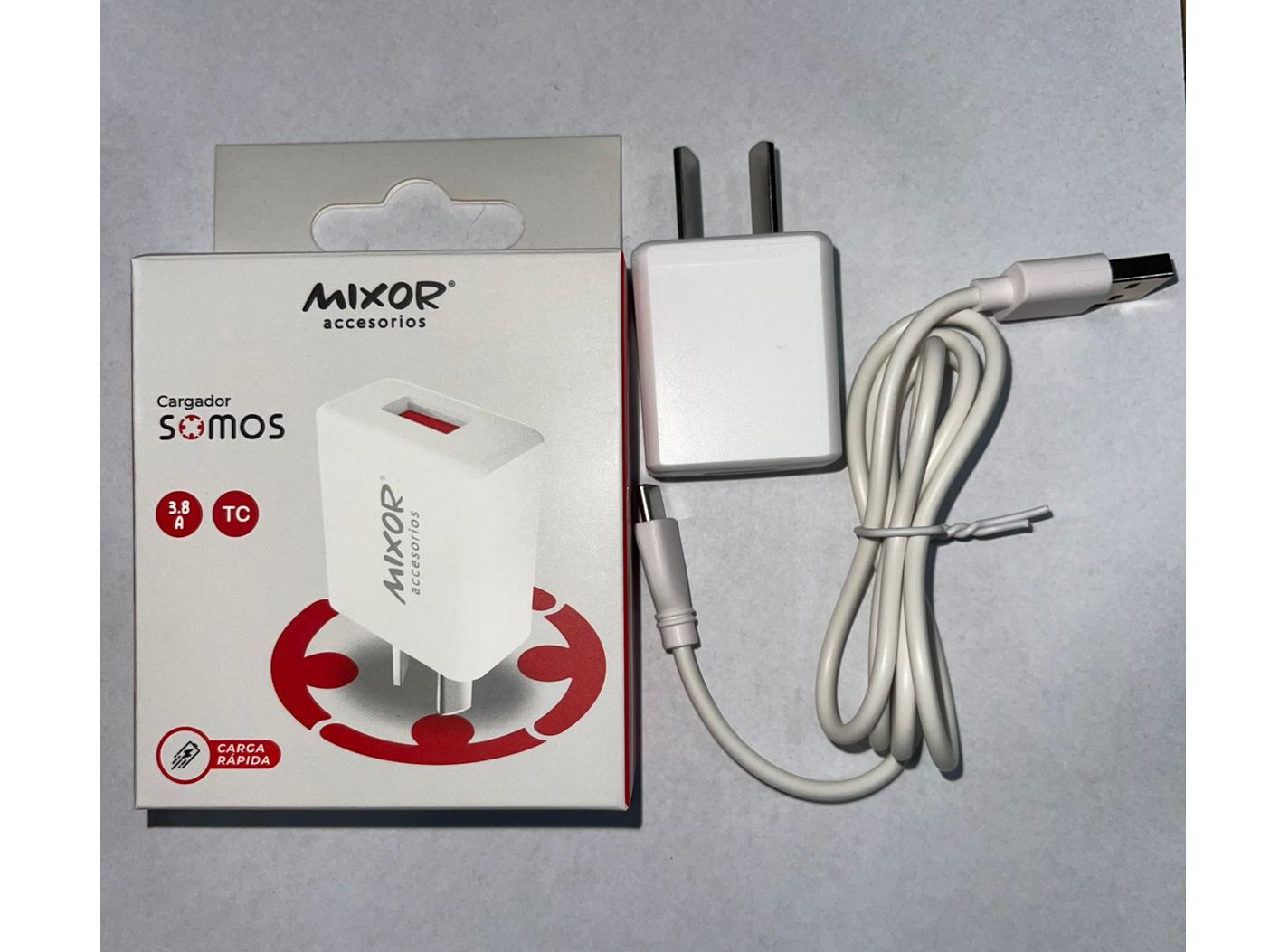 CARGADOR TIPO C MIXOR 3.8 AMP