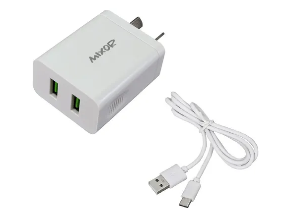 CARGADOR TIPO C MIXOR 5.1A 2 USB