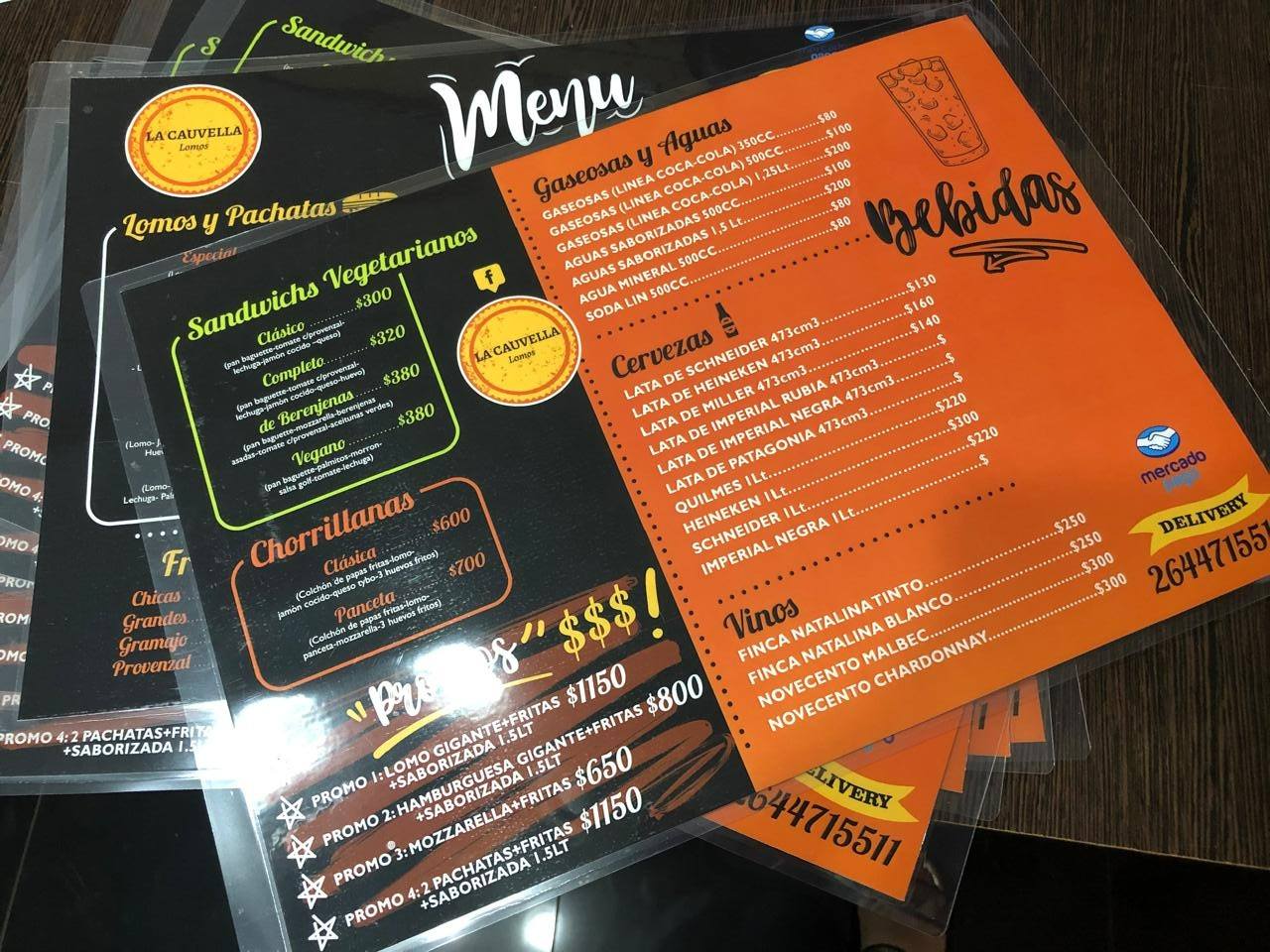 CARTA DE COMIDAS