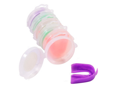 PROTECTOR BUCAL TERMOMOLDEABLE JR. Y SR. SIMPLE EN CAJA SABORIZADO