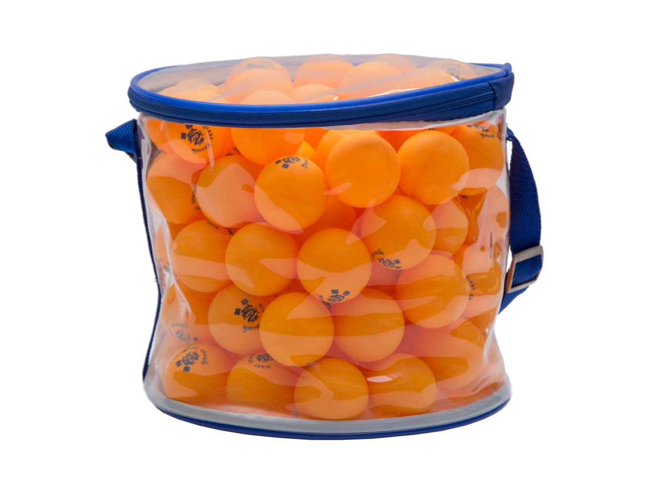 CARAMELERA PING PONG GIANT DRAGON X 100 PELOTITAS NARANJAS