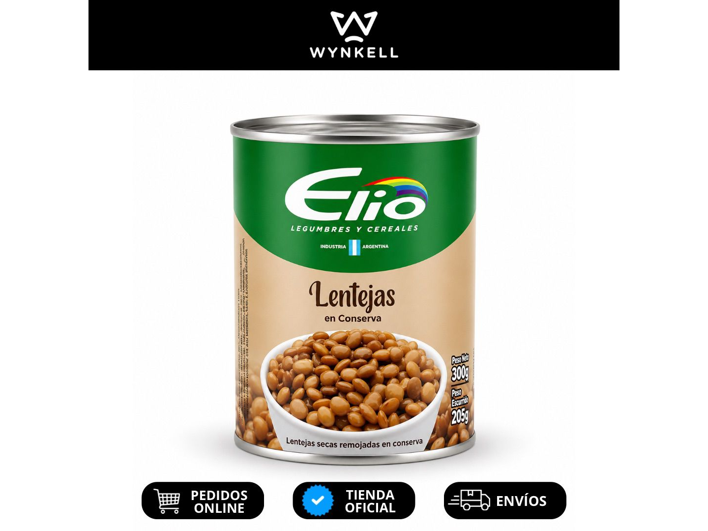 Lentejas Elio lata 323gr.