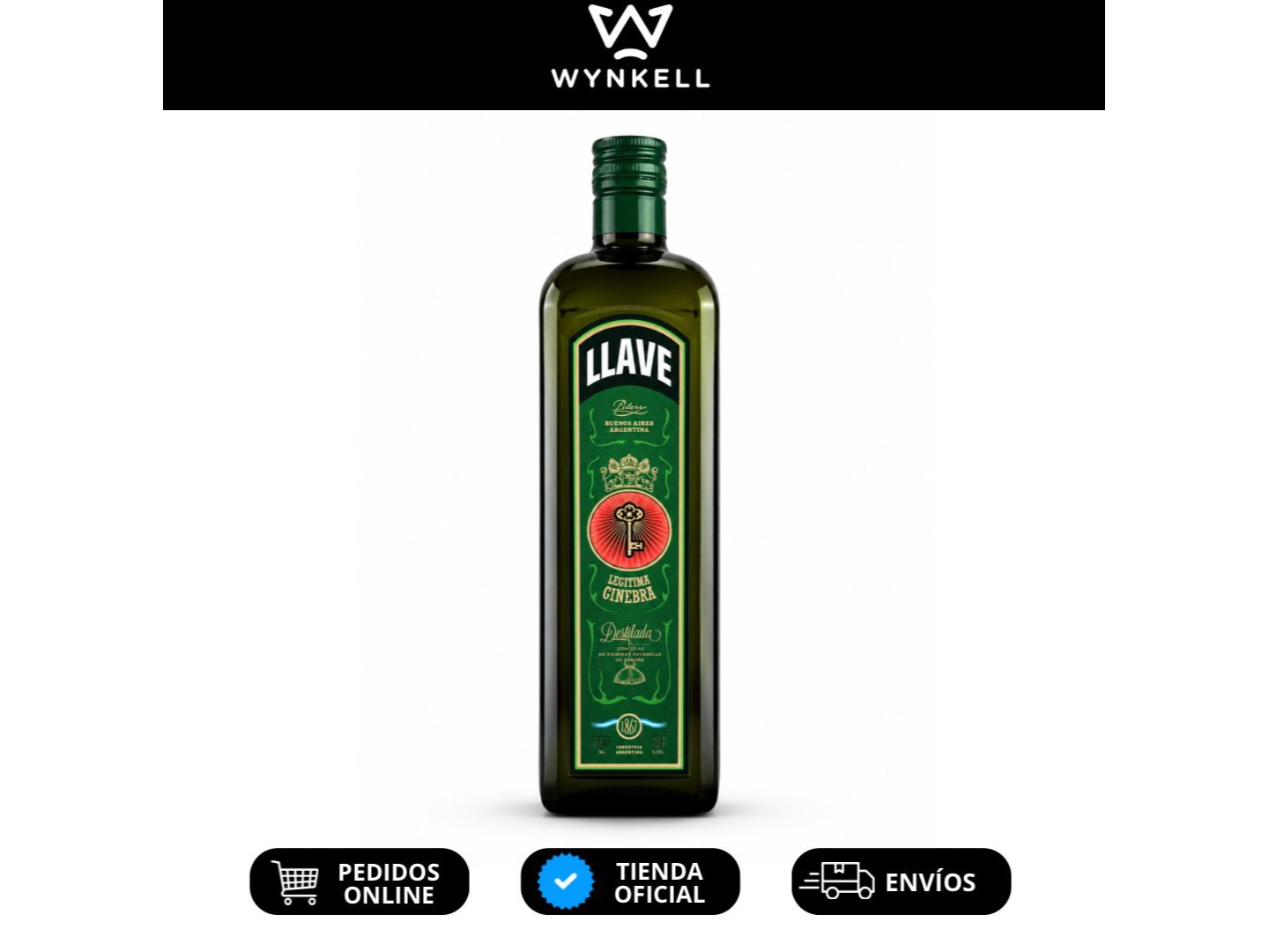 Ginebra Llave Cristal 700ml