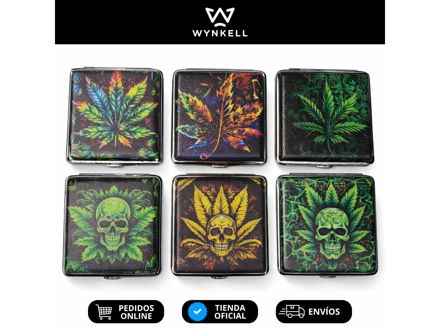 Cigarrera Metal y Cuero