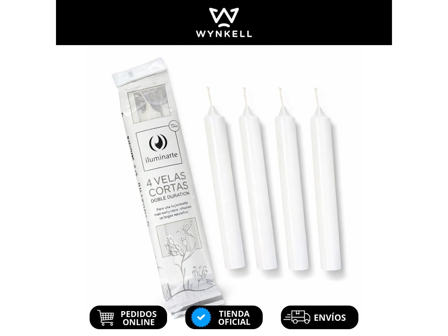 Velas x4 unidades