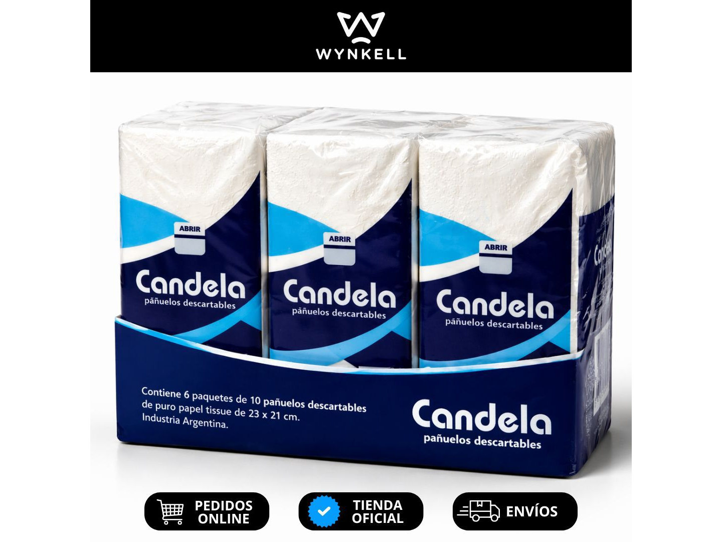 Pañuelos descartables x6u